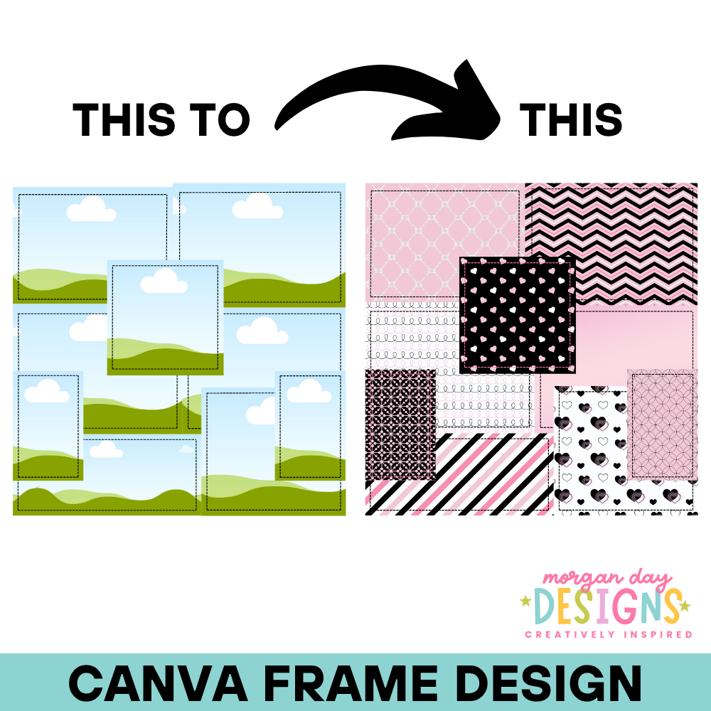 Patchwork Seamless Background Canva Frame