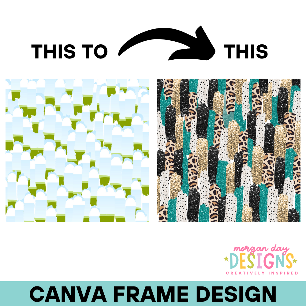 Messy Brushstroke Background Canva Frame