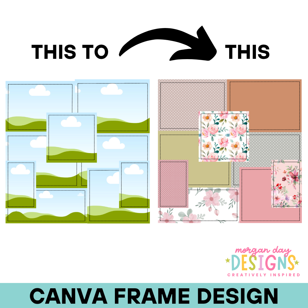 Patchwork Seamless Background Canva Frame