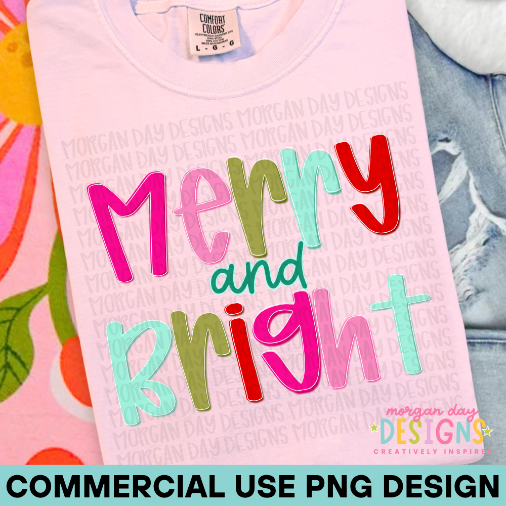 Merry and Bright PNG