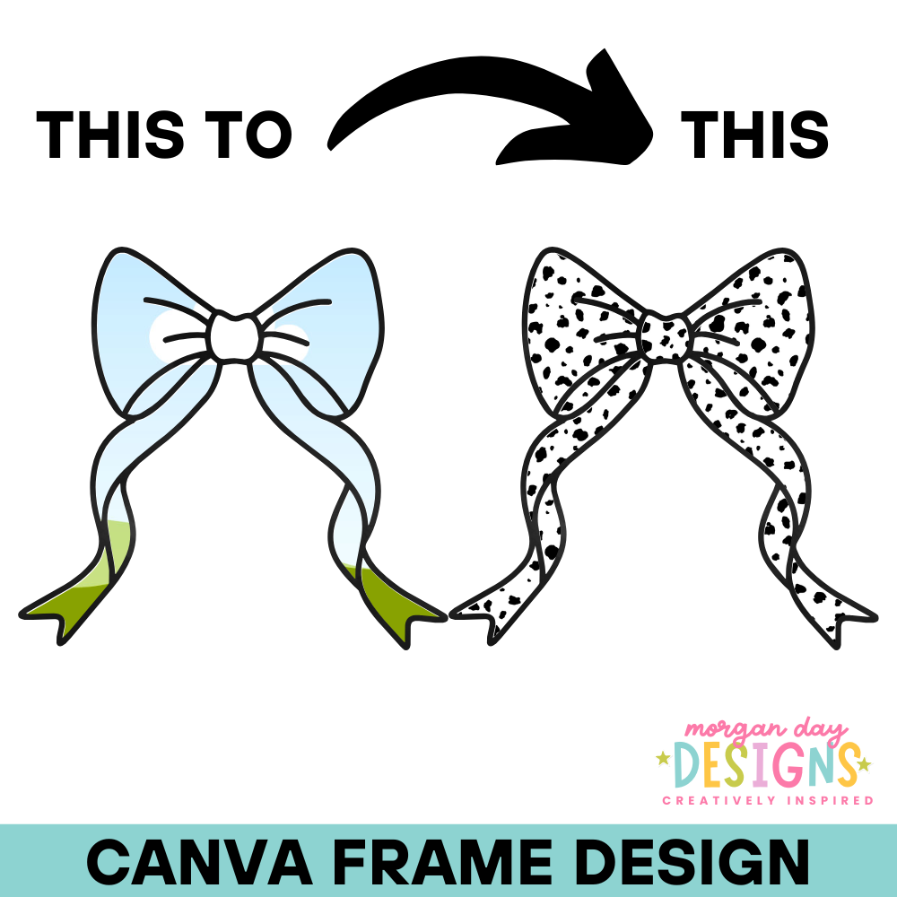 Coquette Bow Canva Frame