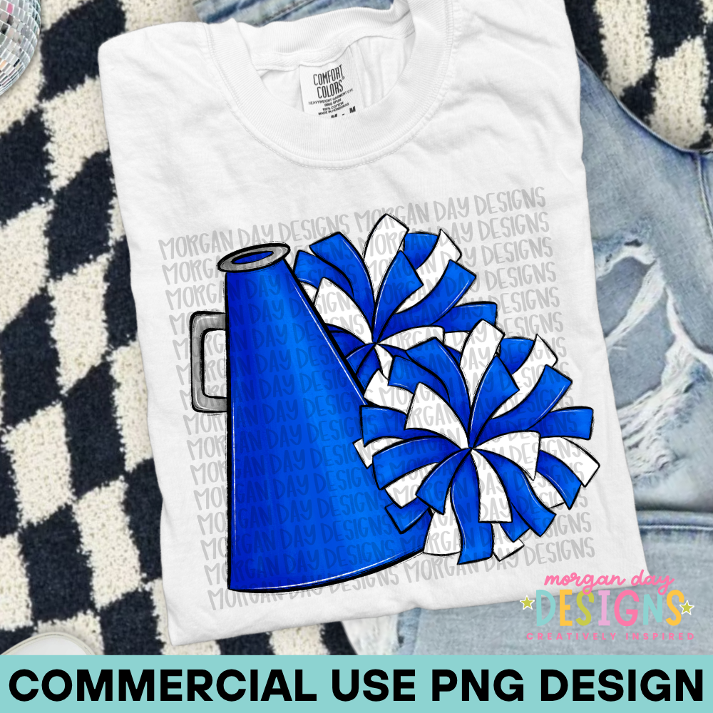Cheer Blue PNG Design