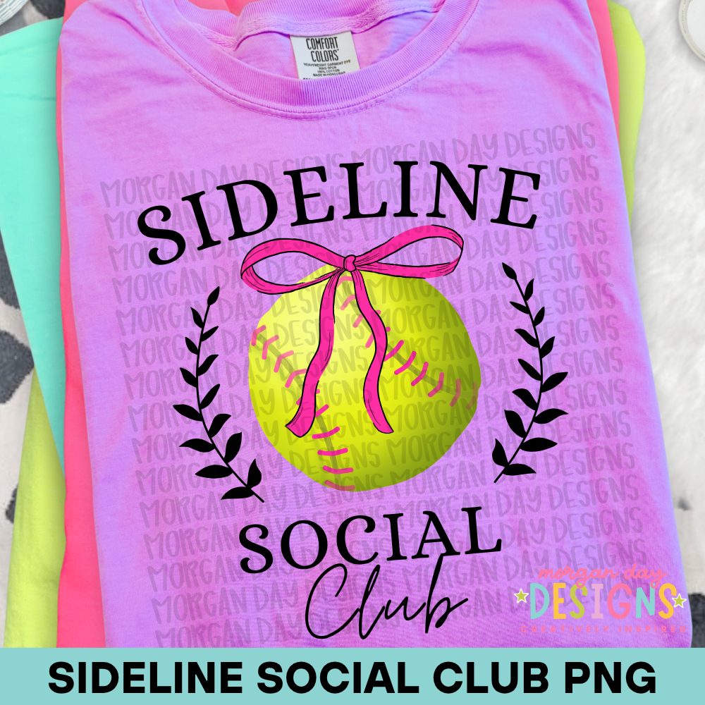 Softball Social Club PNG Design