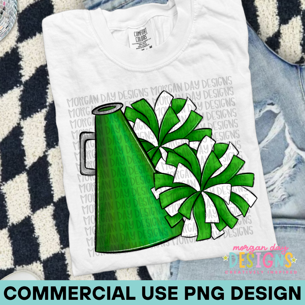 Cheer Green PNG Design