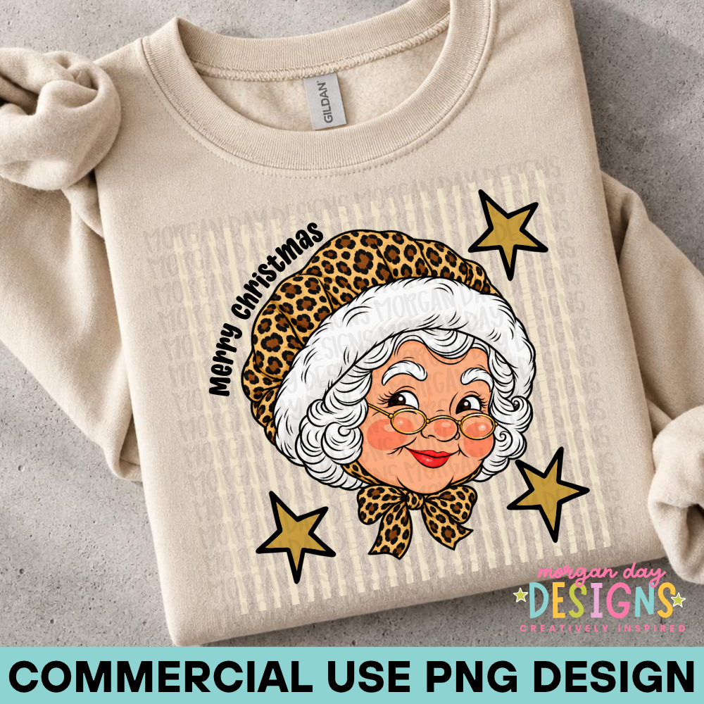 Mrs Claus Cheetah PNG