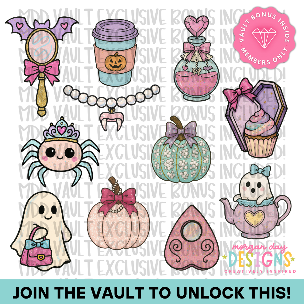 Coquette Halloween Clipart Bundle