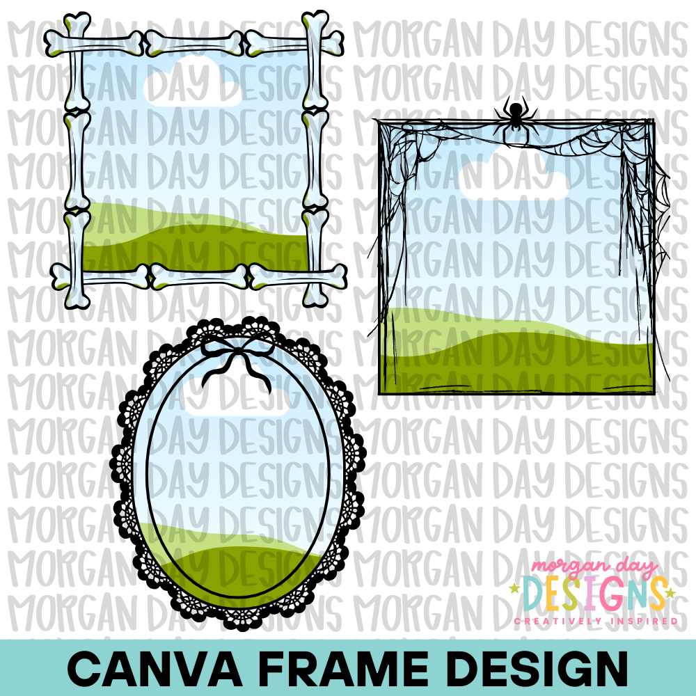 Halloween Canva Frame Bundle