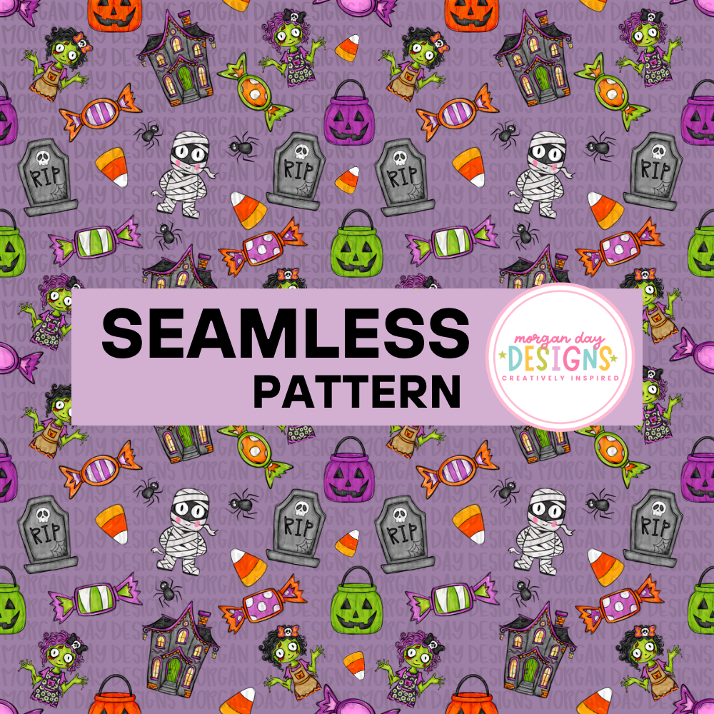 Halloween Seamless Pattern
