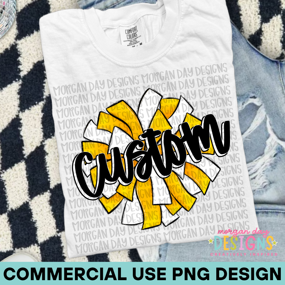 Custom Cheer Yellow PNG