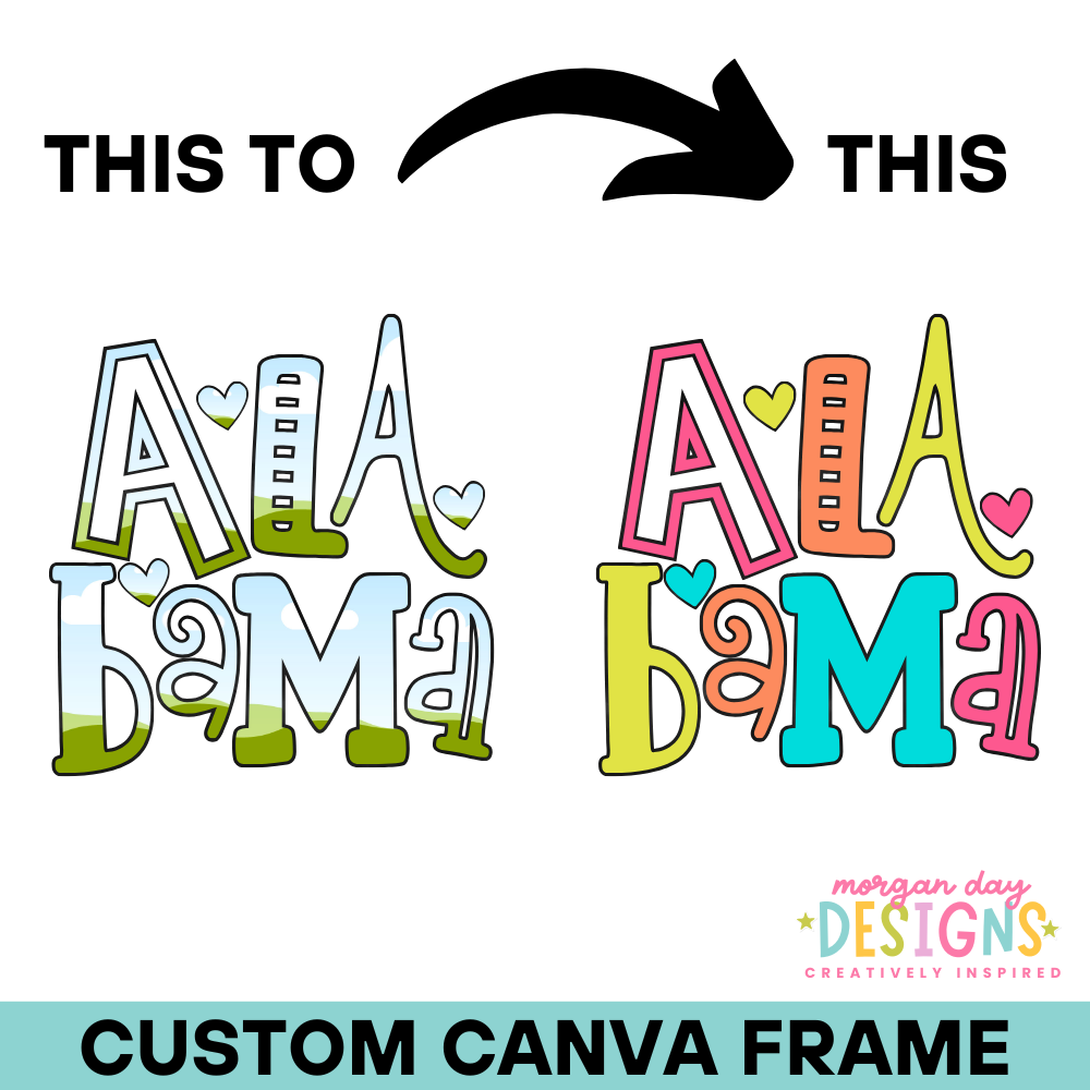 Custom State Canva Frame