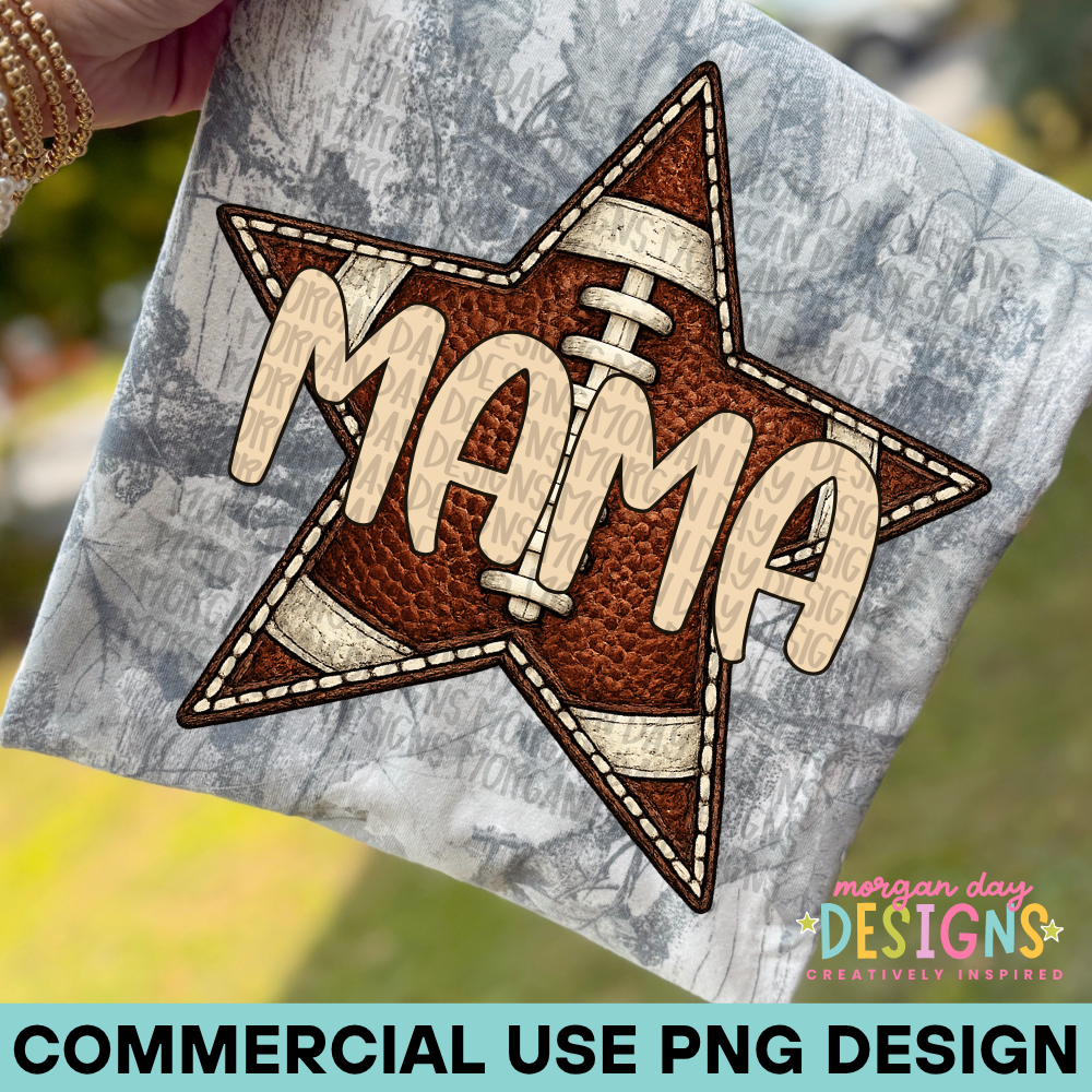 Football Mama PNG Design