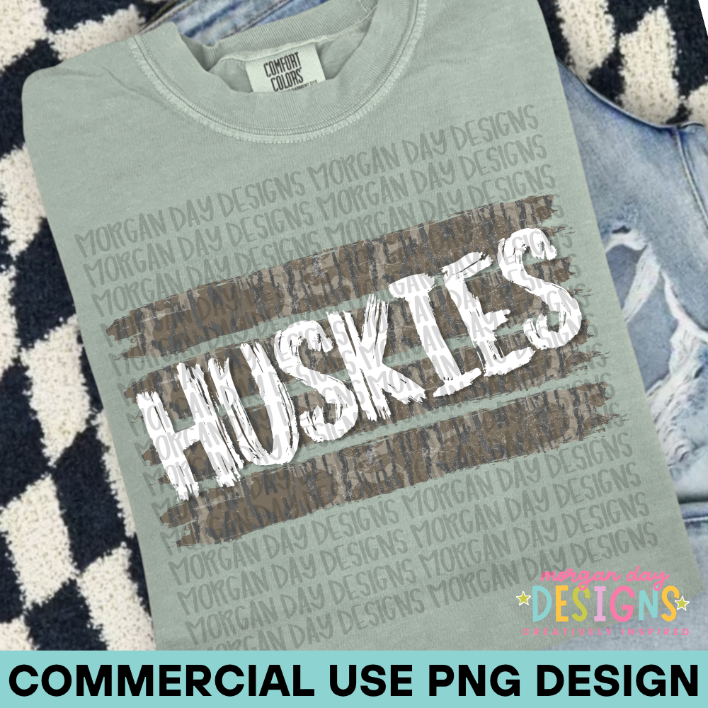 Camo Huskies PNG