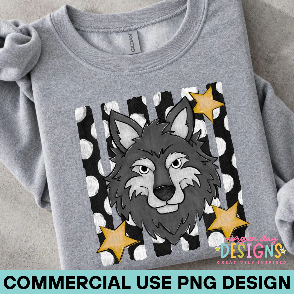Wolf Mascot PNG