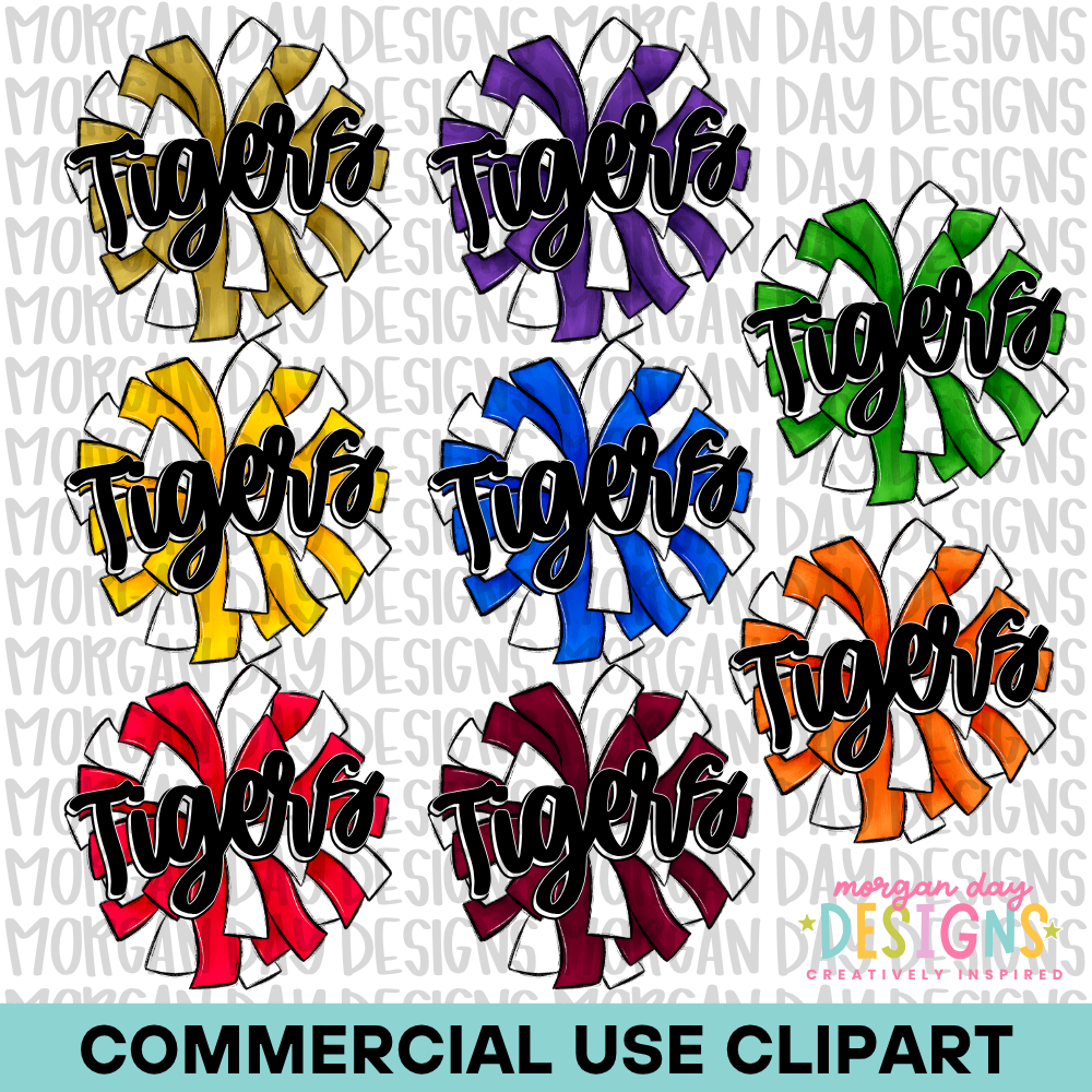 Tigers Cheer Clipart