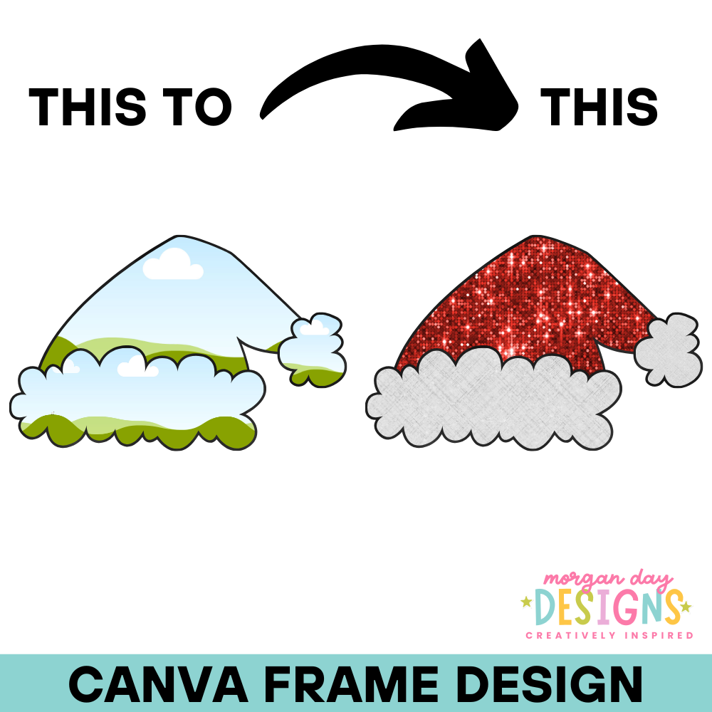 Santa Hat Canva Frame