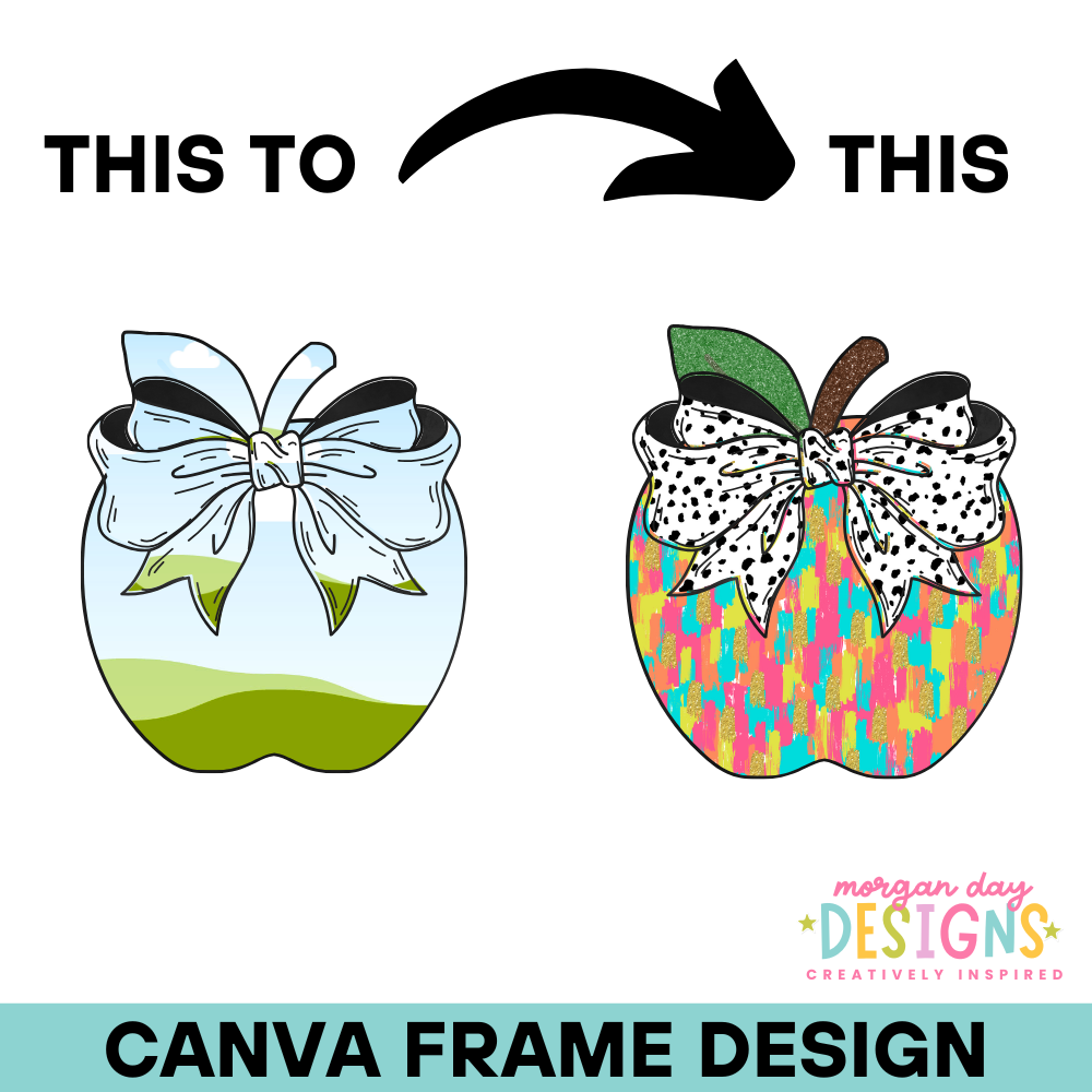 Coquette Apple Canva Frame