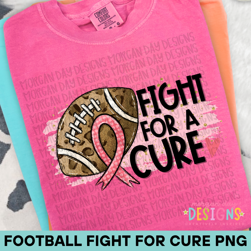 Football Fight for a Cure PNG Design