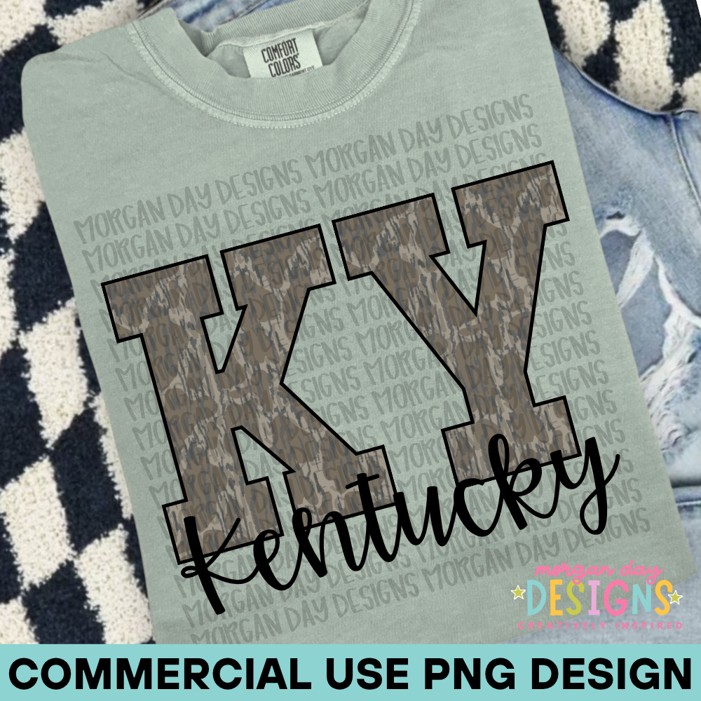 Camo Kentucky PNG Design