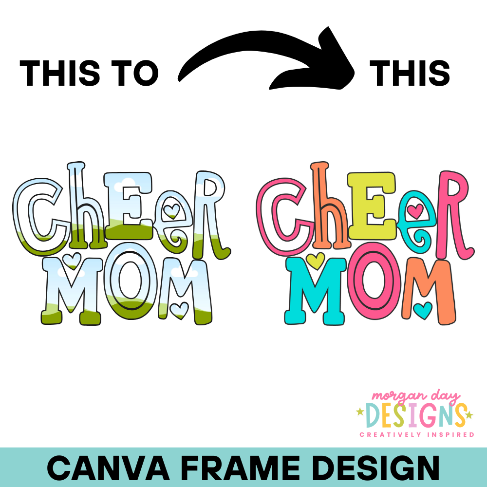 Cheer Mom Canva Frame