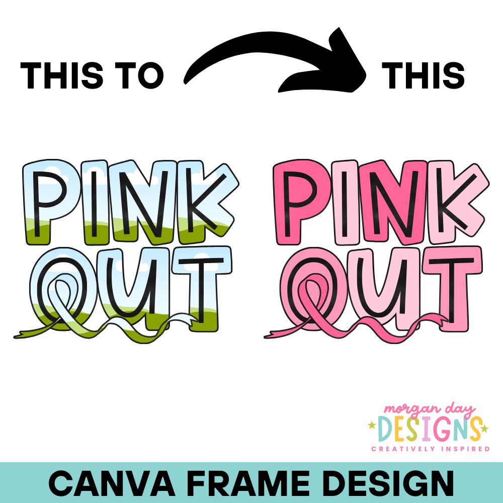 Pink Out Canva Frame