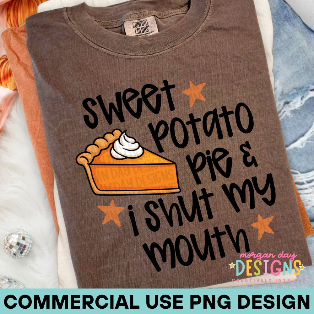 Sweet Potato Pie and I Shut My Mouth PNG