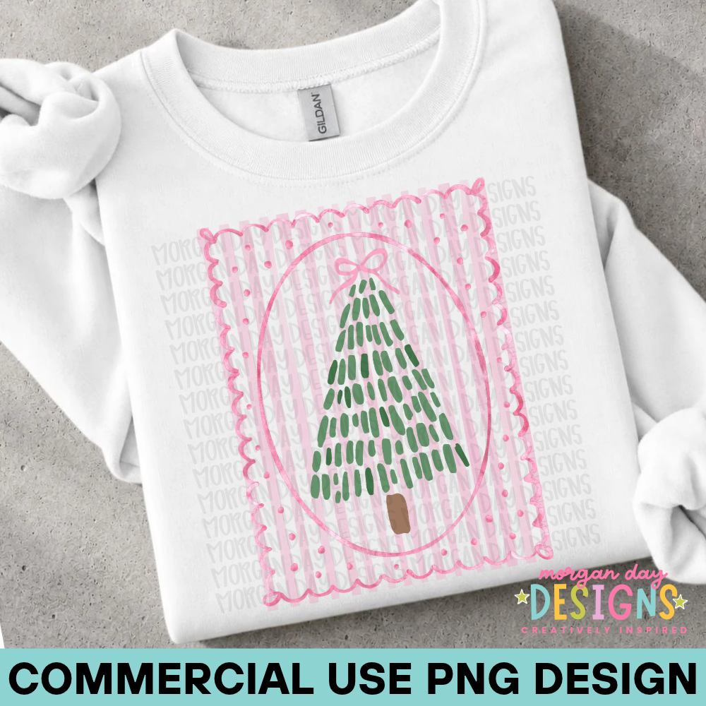Pink Christmas Tree PNG