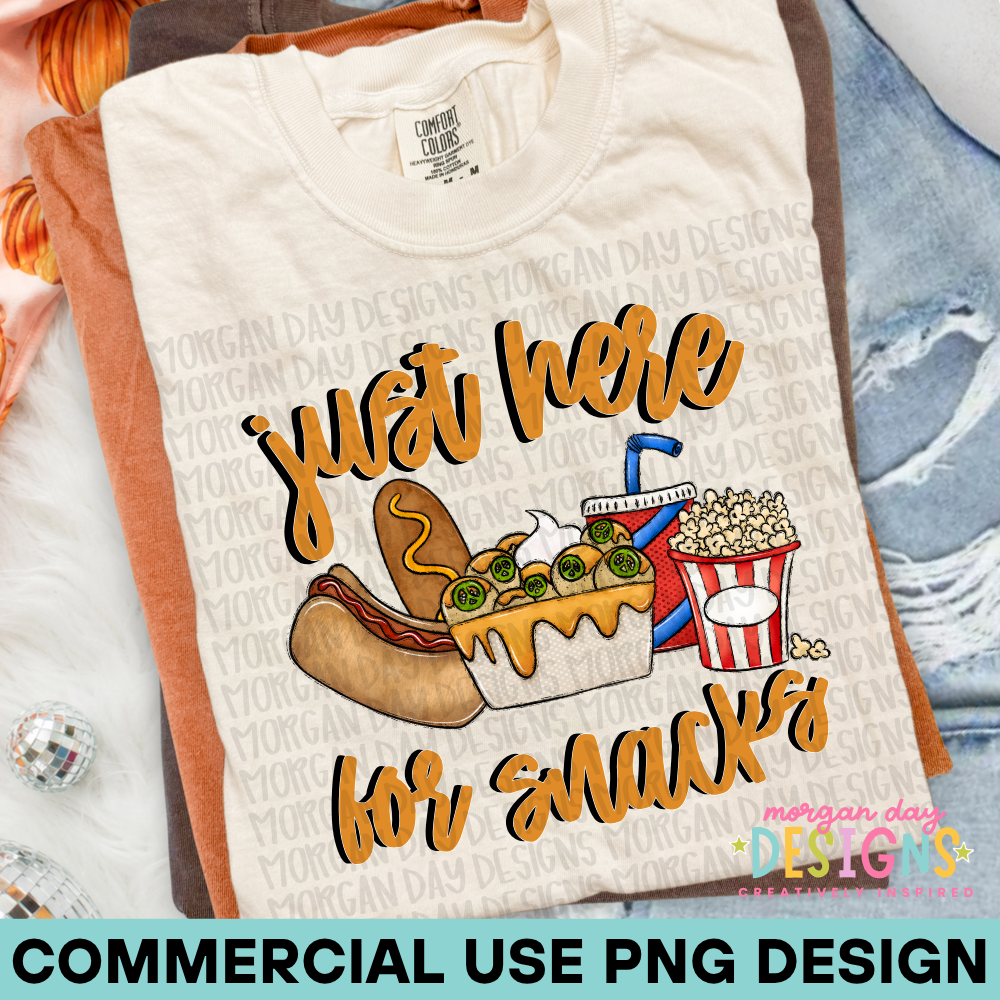Just Here for Snacks PNG