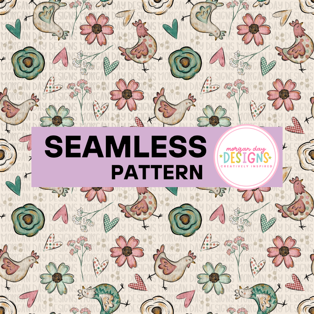 Farm Chic Seamless Pattern