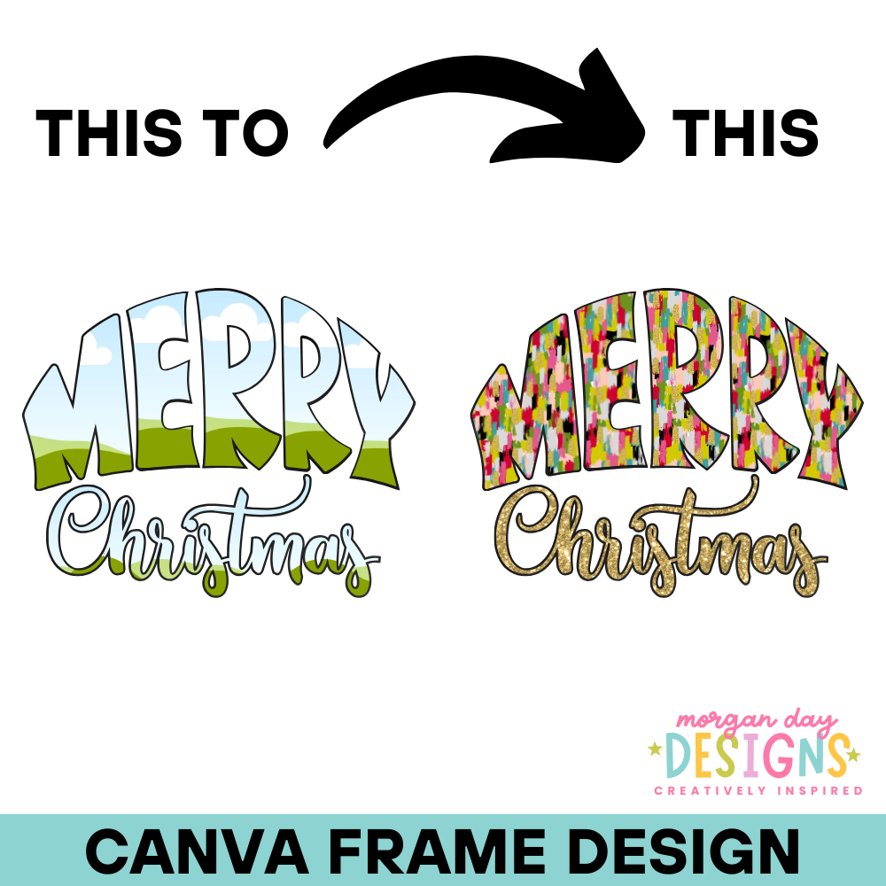 Merry Christmas Canva Frame