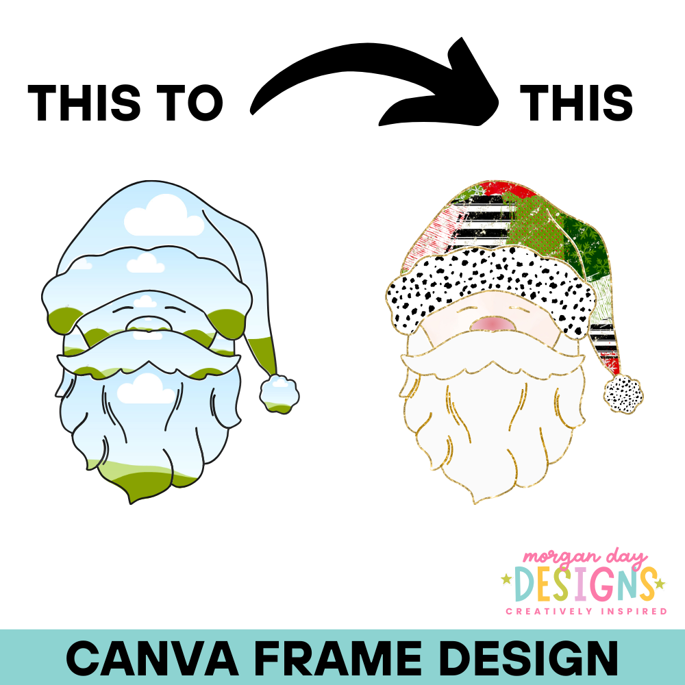Santa Canva Frame