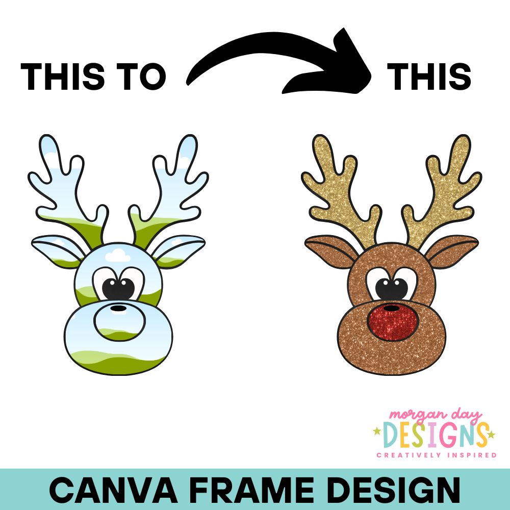 Reindeer Canva Frame