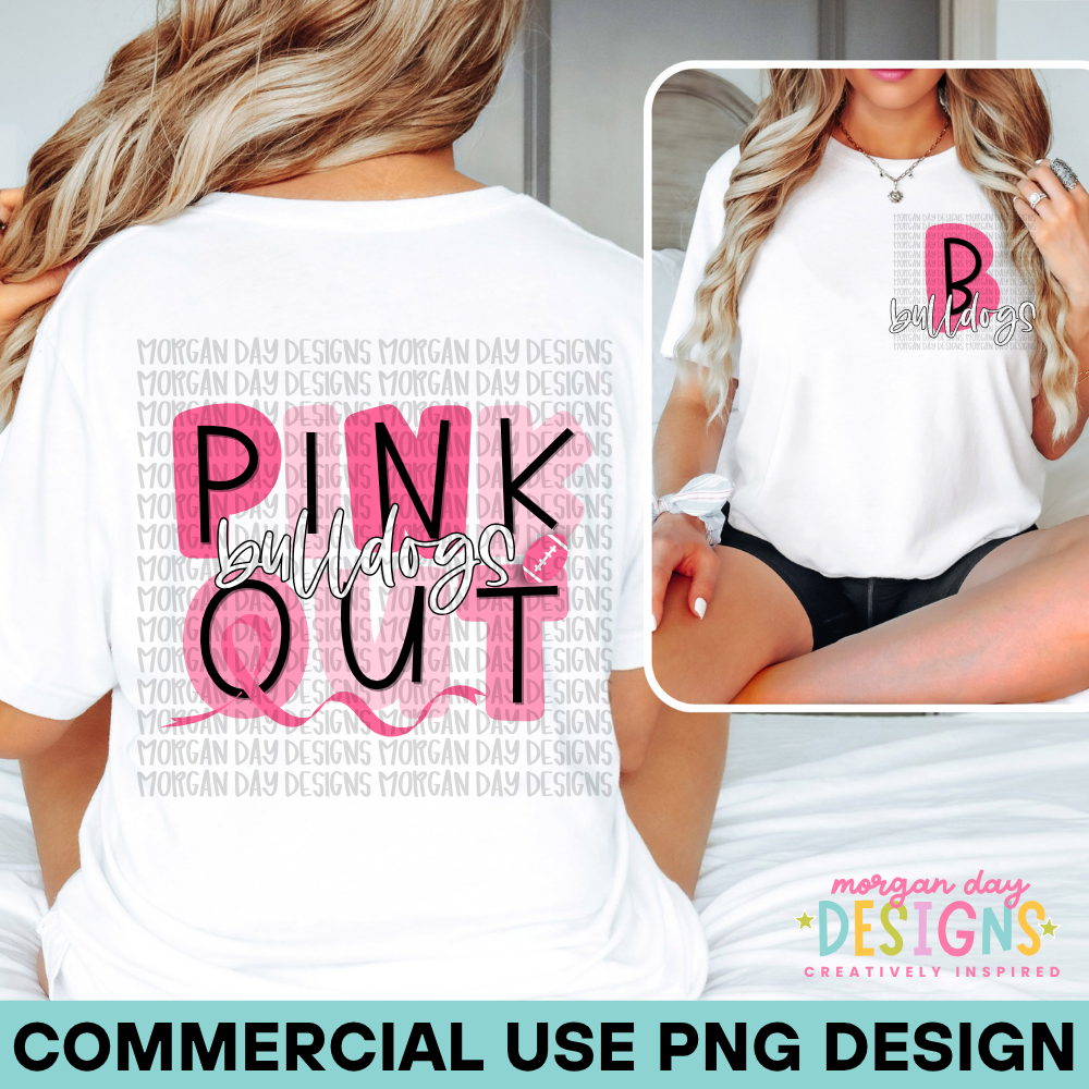 Pink Out Bulldogs PNG