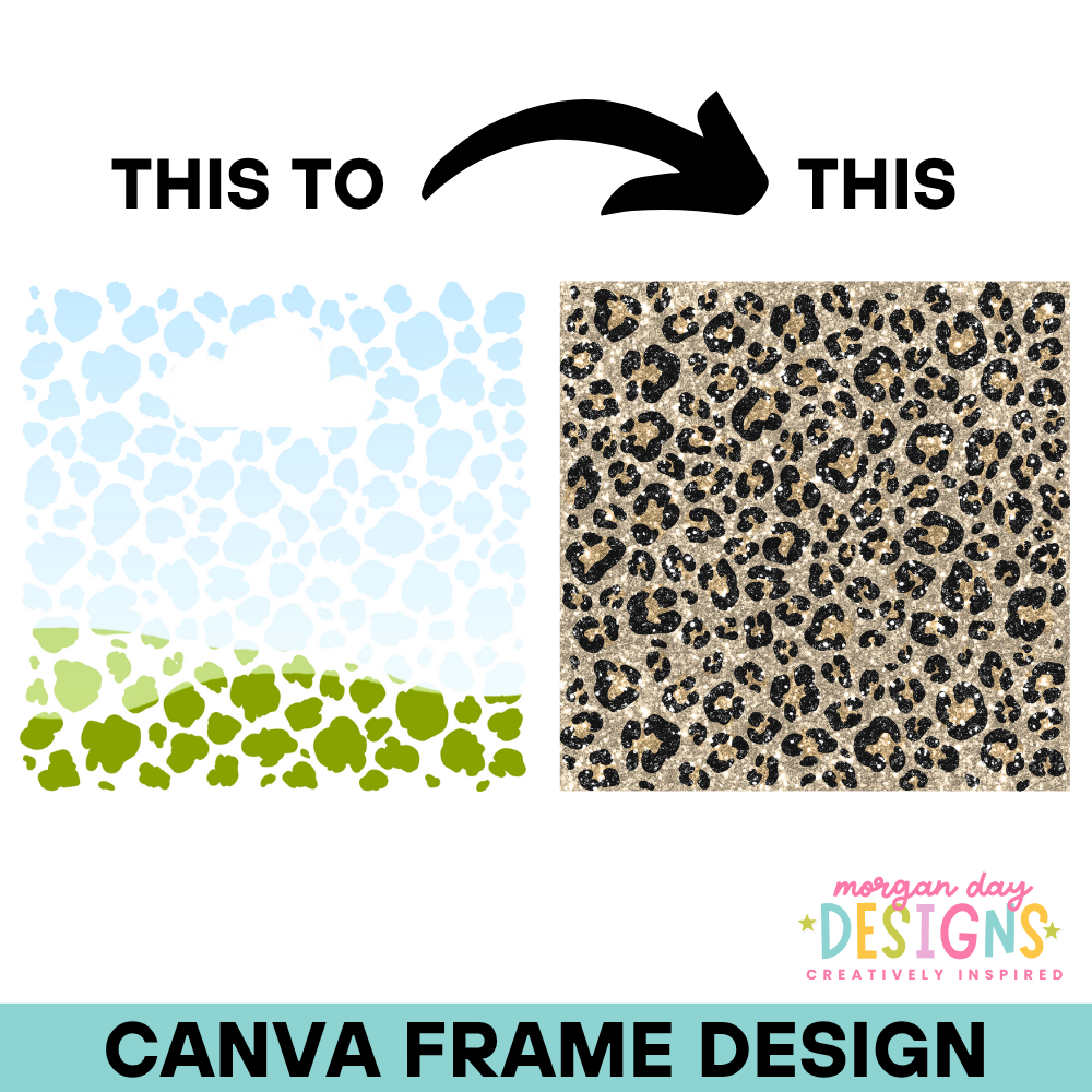 Leopard Background Canva Frame