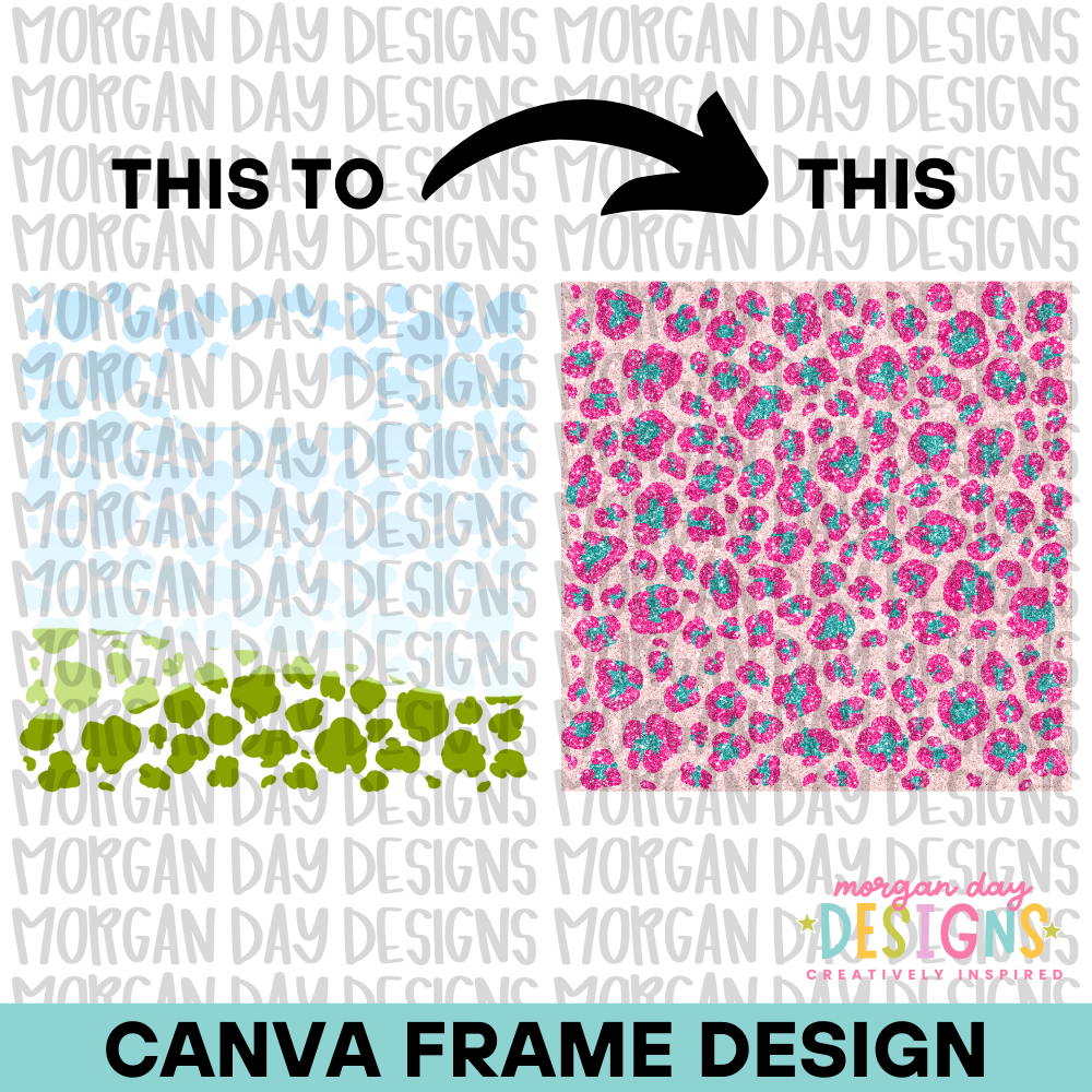 Leopard Background Canva Frame