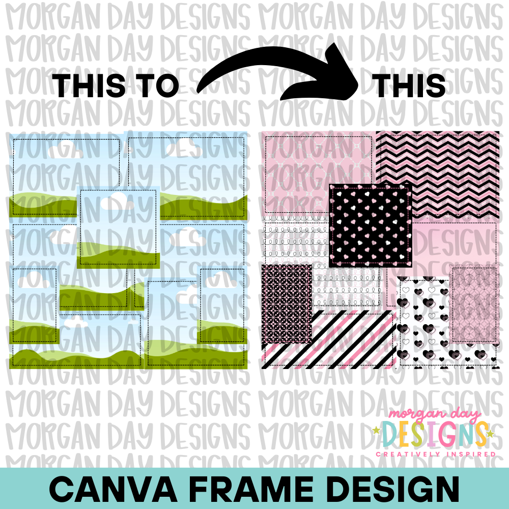Patchwork Seamless Background Canva Frame
