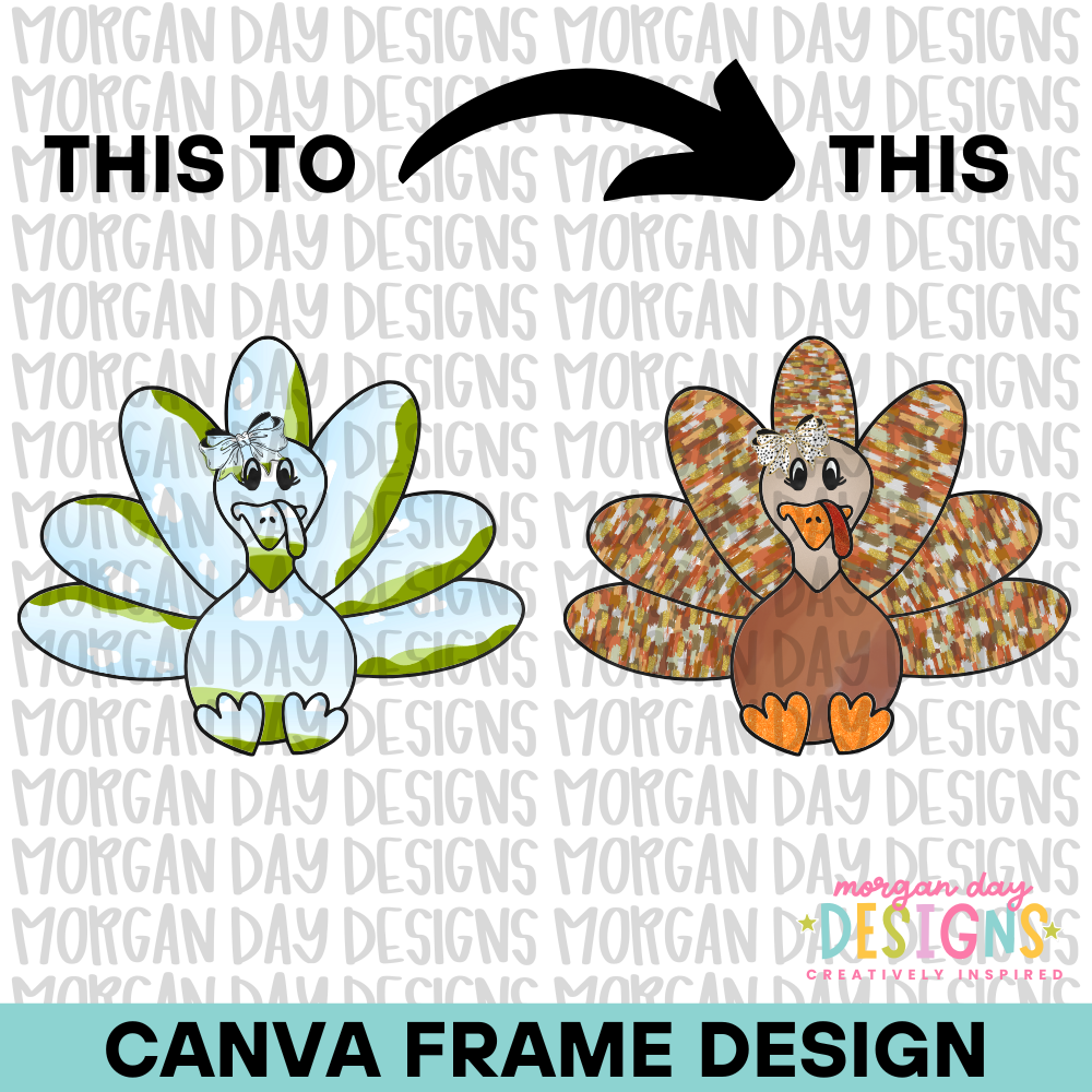 Coquette Turkey Canva Frame