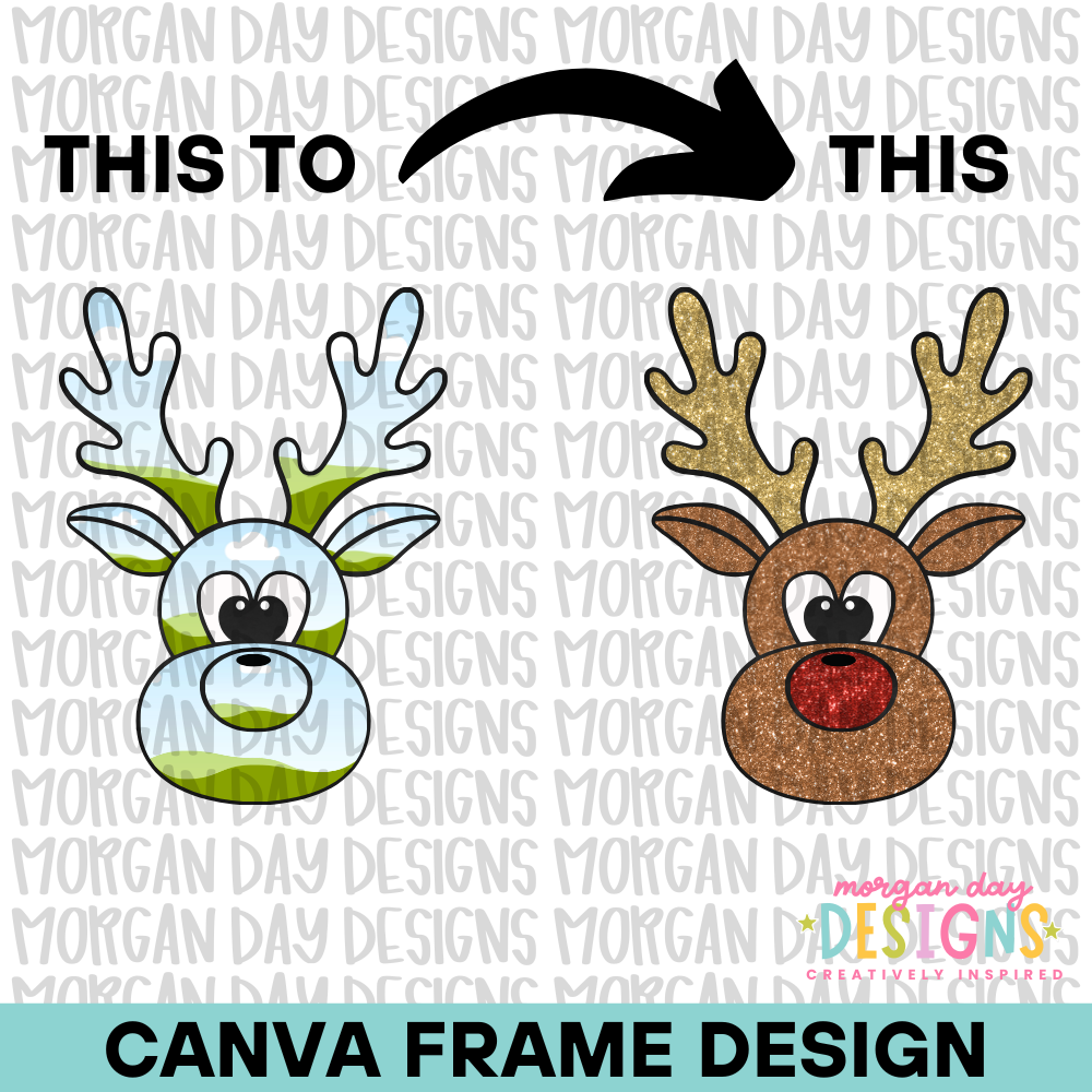 Reindeer Canva Frame