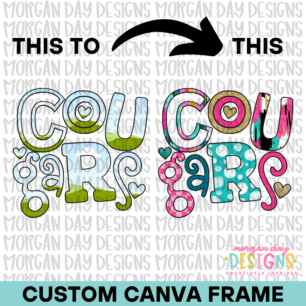 Custom Mascot Canva Frame