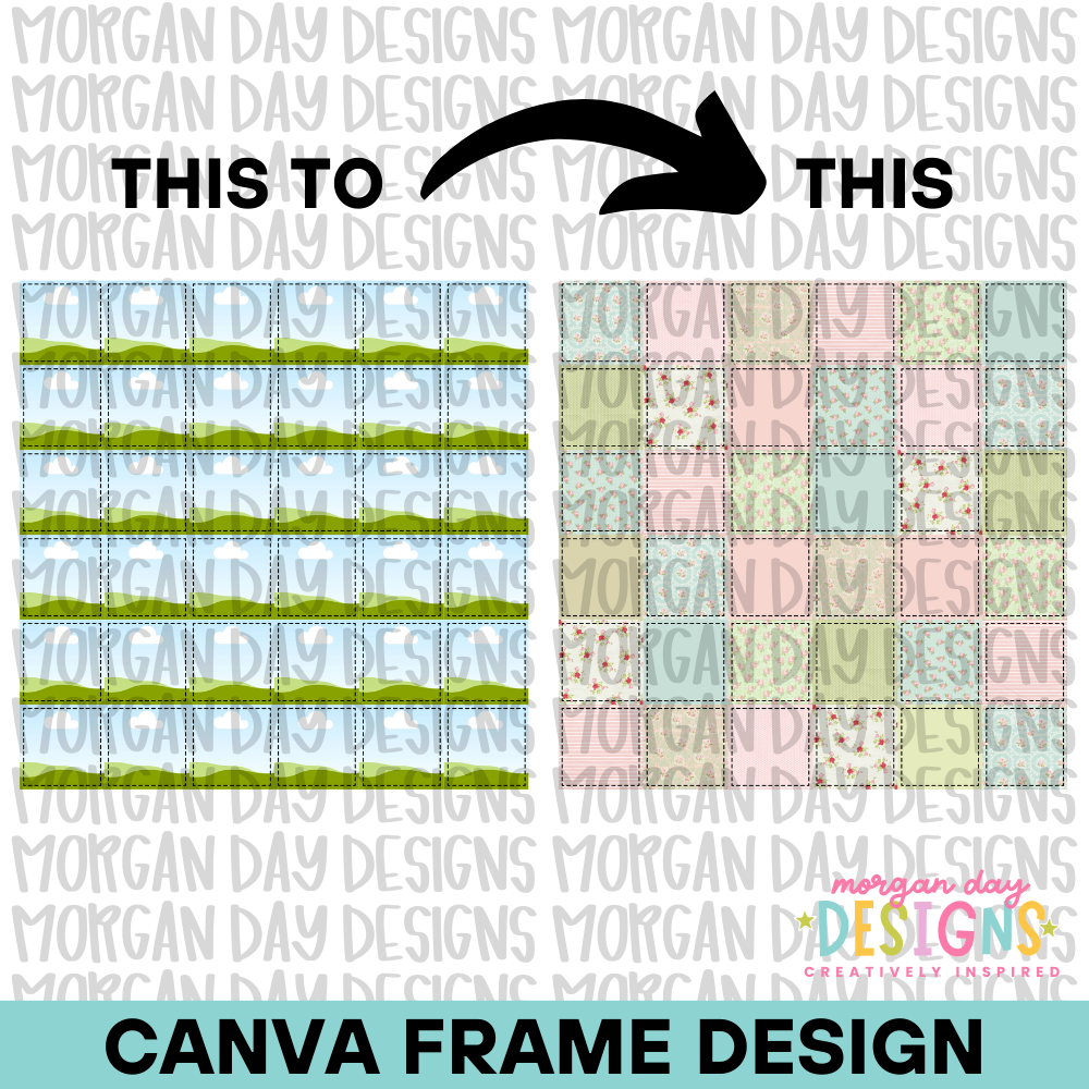 Patchwork Seamless Background Canva Frame