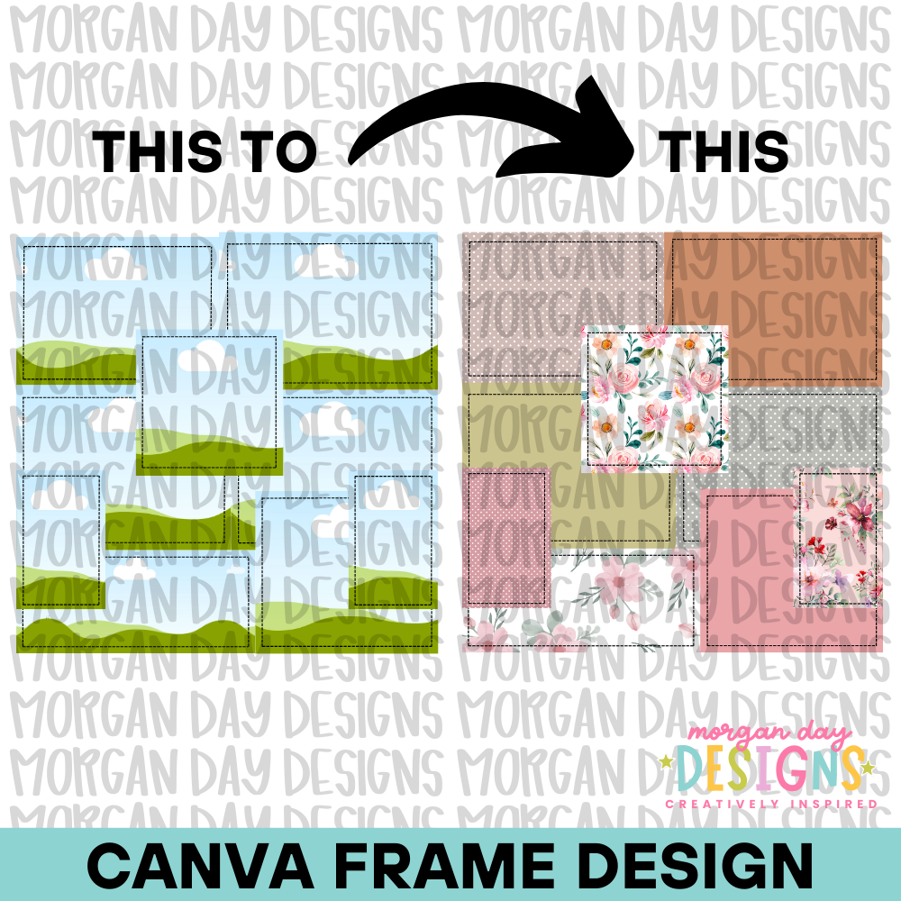 Patchwork Seamless Background Canva Frame