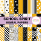 School Spirit Yellow and Black Paper Bundle