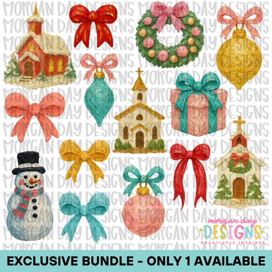 Exclusive Impasto-Style Christmas Bundle – One Available