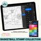 Basketball Season | Procreate Stamp Collection + Color Palette