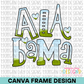 Alabama Canva Frame