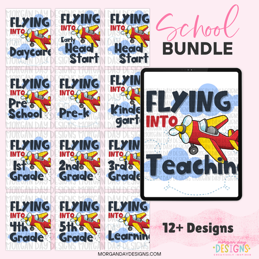 Flying Into Back to School PNG Bundle
