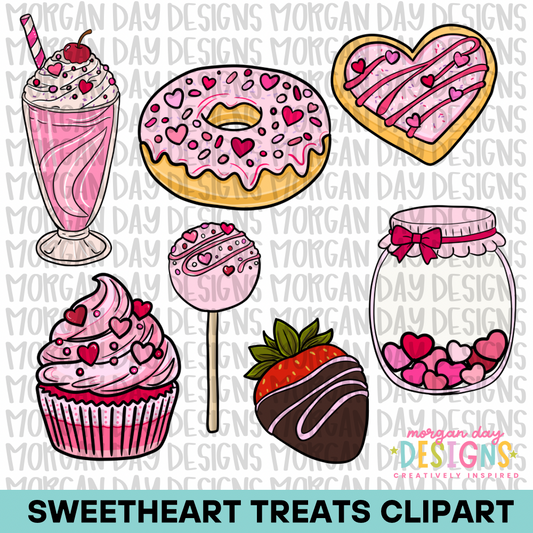 Sweetheart Treats Clipart Bundle