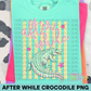After While Crocodile PNG Design
