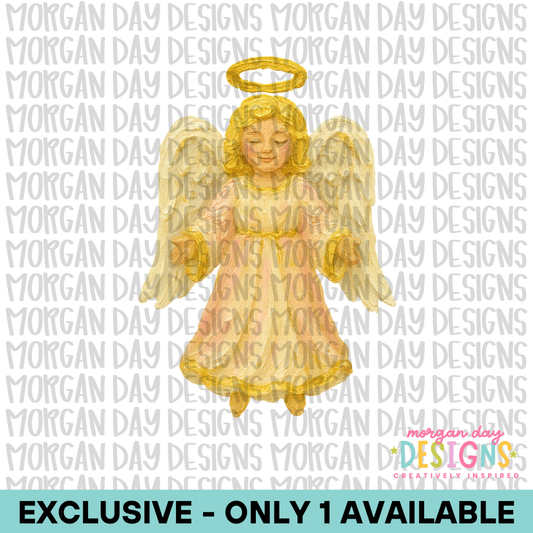Exclusive Impasto-Style Angel – One Available