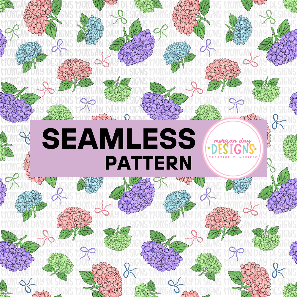 Hydrangea Seamless Pattern