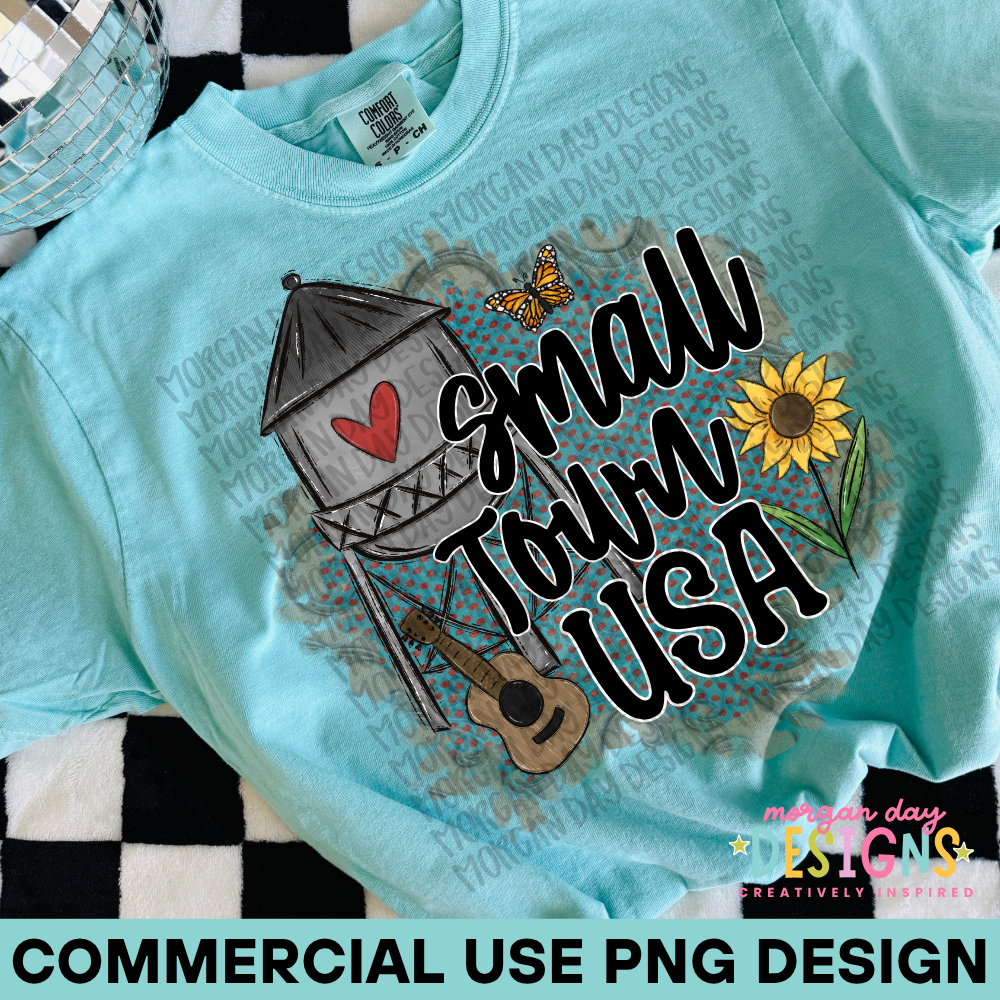 Small Town USA PNG Design